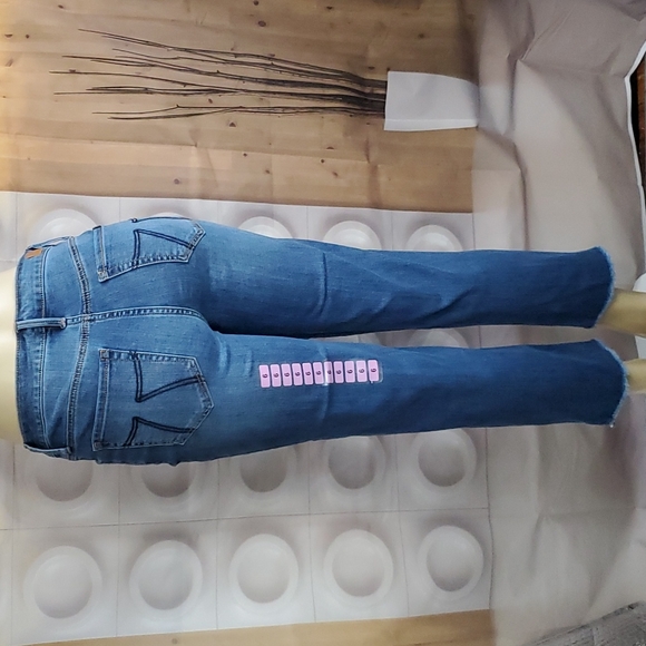 Seven7 Jeans Seven7 Tower Straight Crop Raw Hem Blue Jeans Size 6 Poshmark